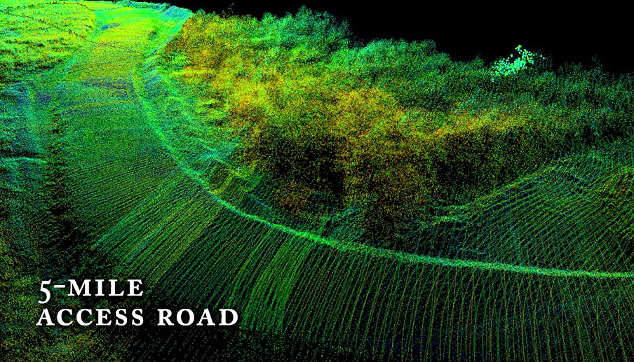 New Turbine Stakeout 5 Mile Road LiDAR