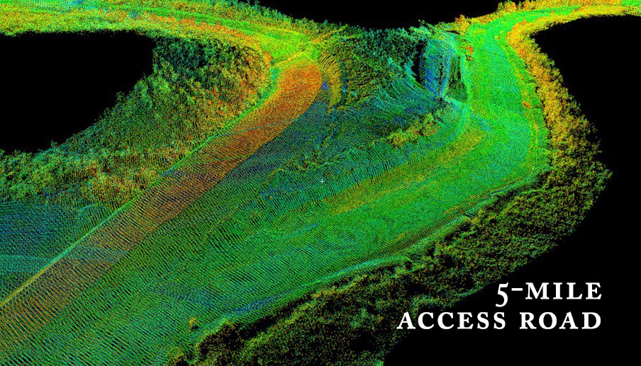 New Turbine Stakeout 5 Mile Road LiDAR