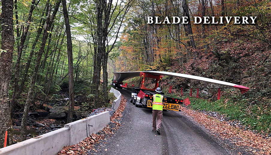 New Turbine Stakeout Blade Delivery